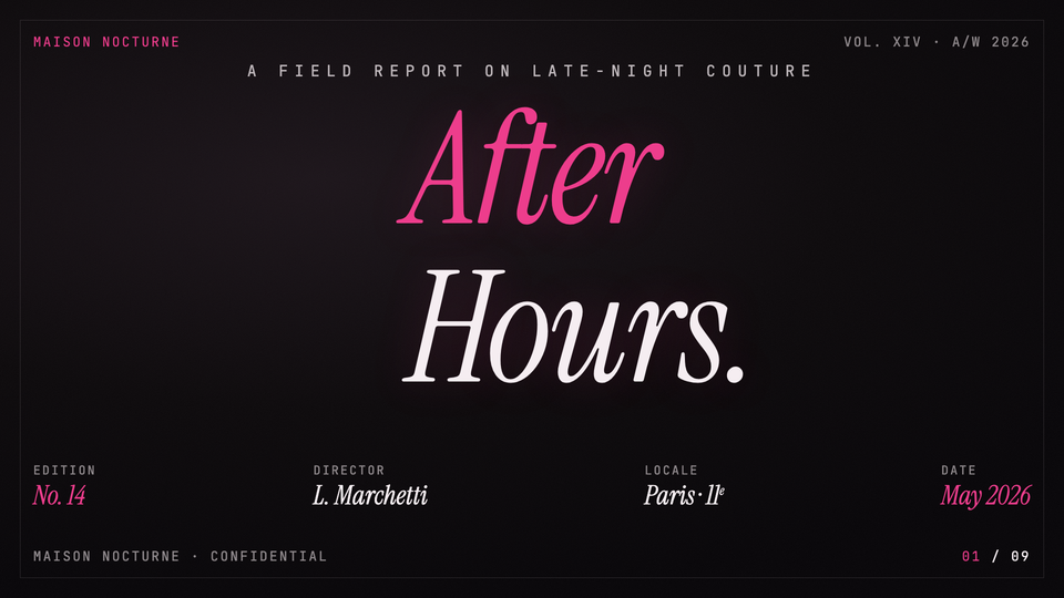 Pink Script — After Hours